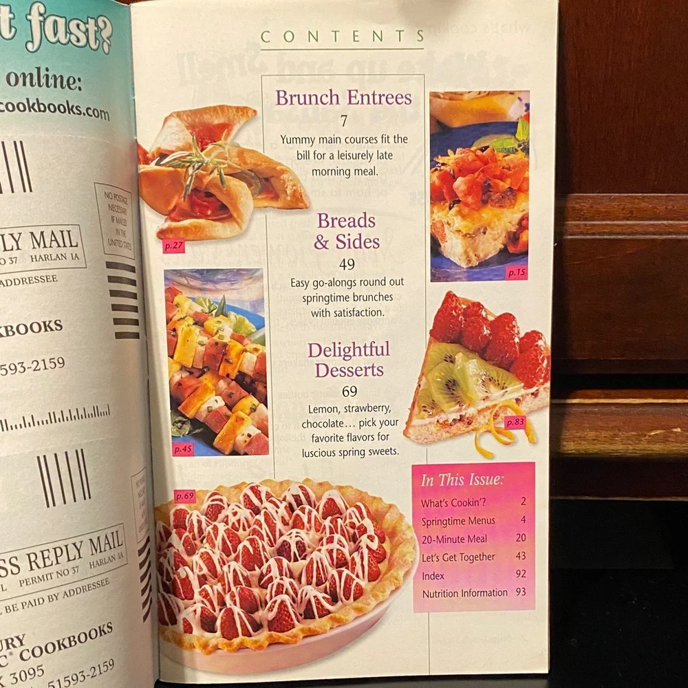 Pillsbury cookbook magazine four piece vintage set